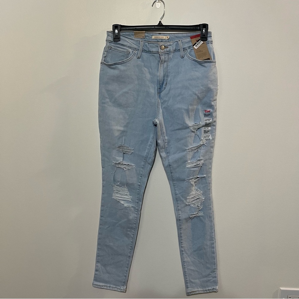 Levi's 721 Women's High Rise Skinny Leg Tailored Distressed Jeans Size 32